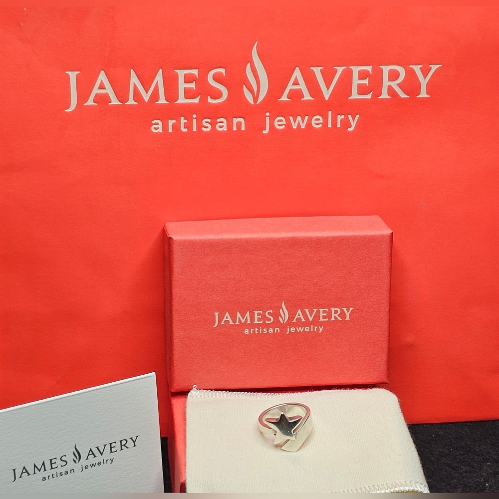 Retired James Avery Sterling Shooting Star Ring